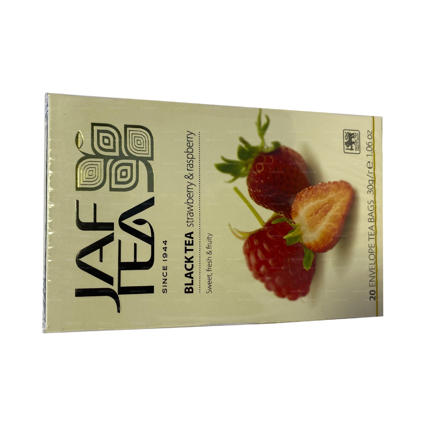 Jaf Tea Pure Fruits Collection Schwarztee Erdbeere und Himbeere (30 g) 20 Teebeutel