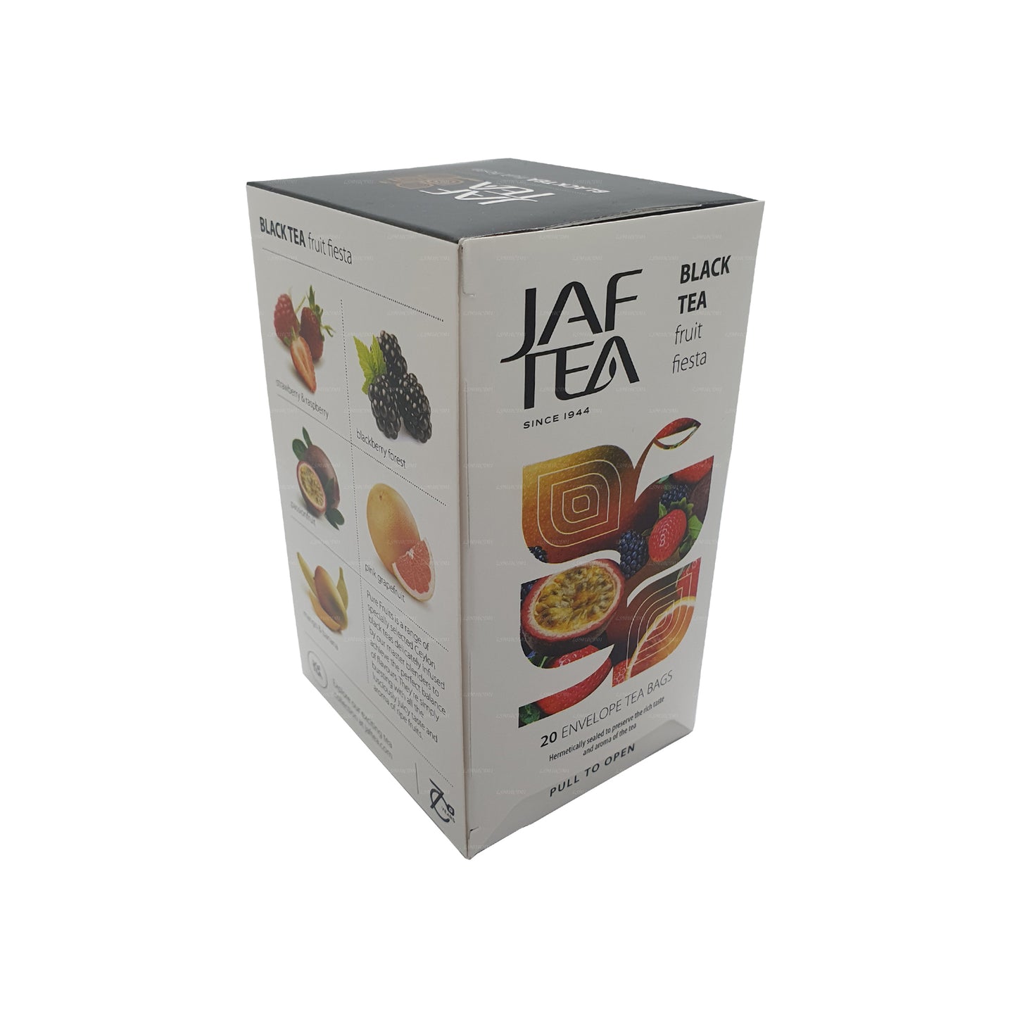Jaf Tea Pure Fruits Collection Schwarzer Tee Fruit Fiesta (30 g) 20 Teebeutel