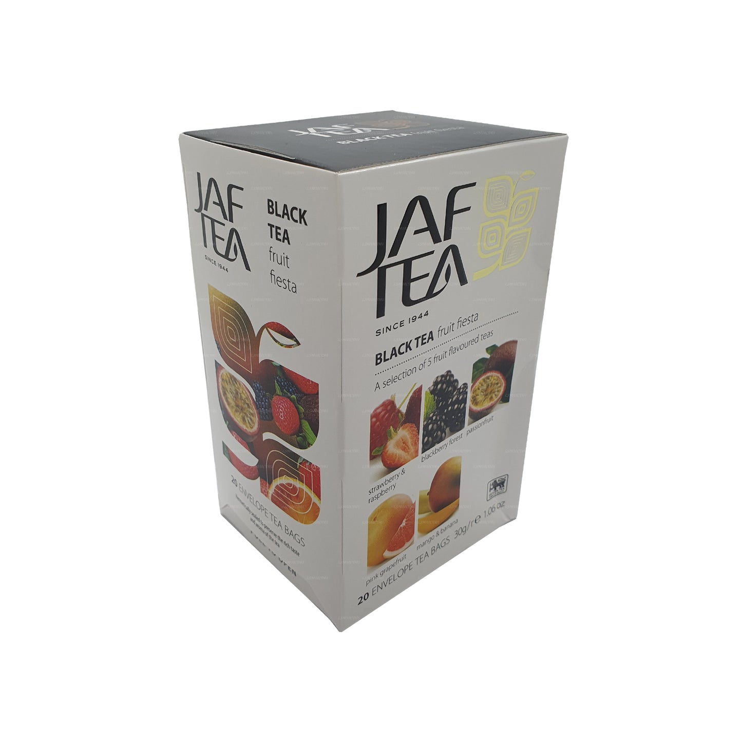 Jaf Tea Pure Fruits Collection Schwarzer Tee Fruit Fiesta (30 g) 20 Teebeutel