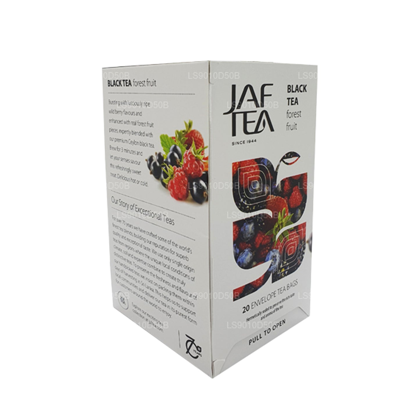 Jaf Tea Pure Fruits Collection Schwarztee Waldfrucht (30 g) 20 Teebeutel