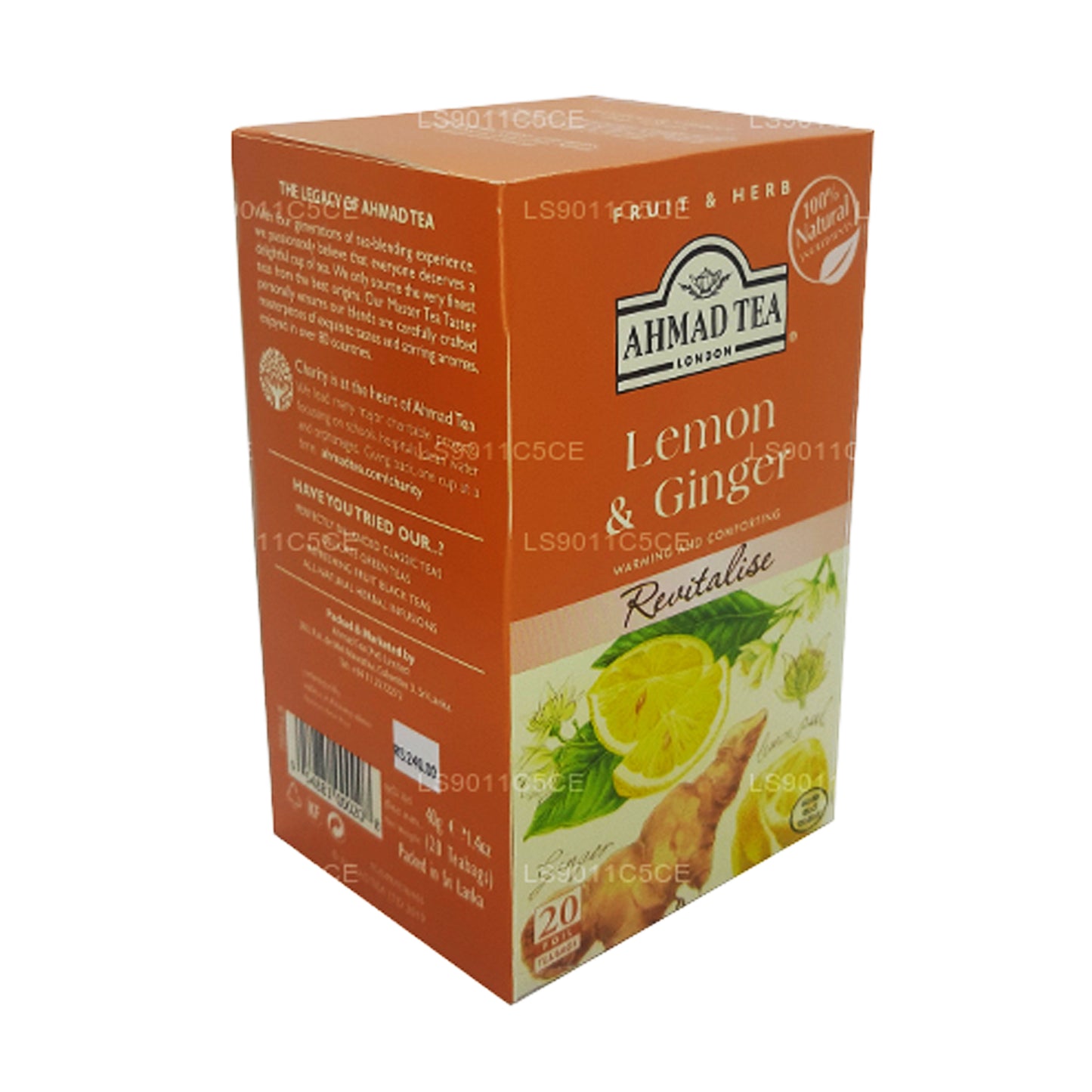 Ahmad Lemon & Ginger 20 Folienteebeutel (40 g)