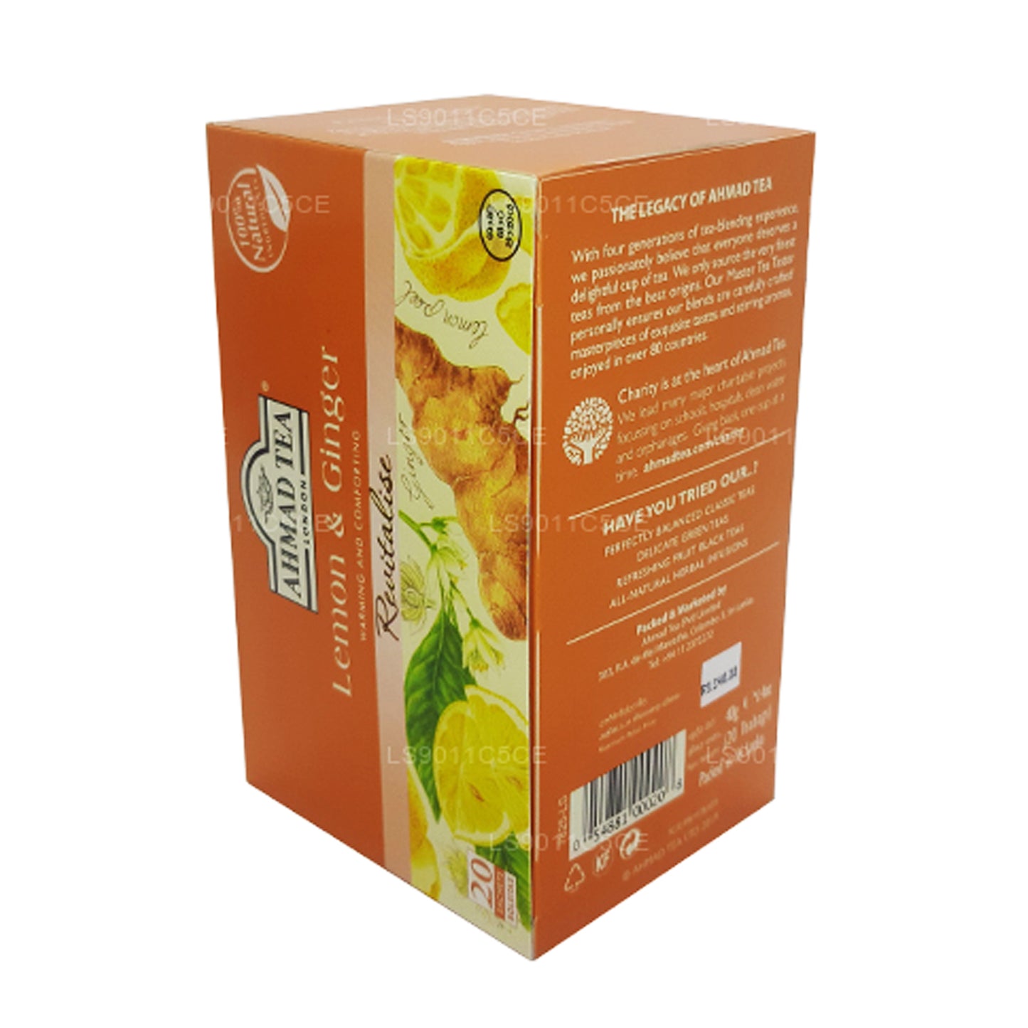 Ahmad Lemon & Ginger 20 Folienteebeutel (40 g)