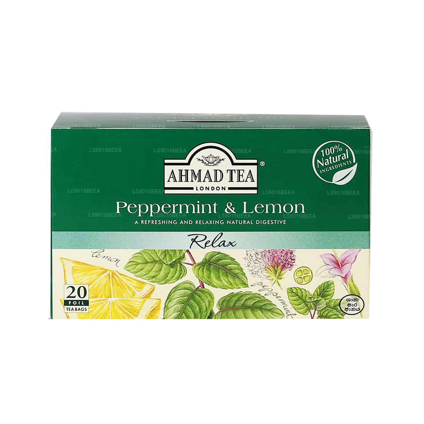 Ahmad Tea Pfefferminz- und Zitronentee (40 g) 20 Folienteebeutel