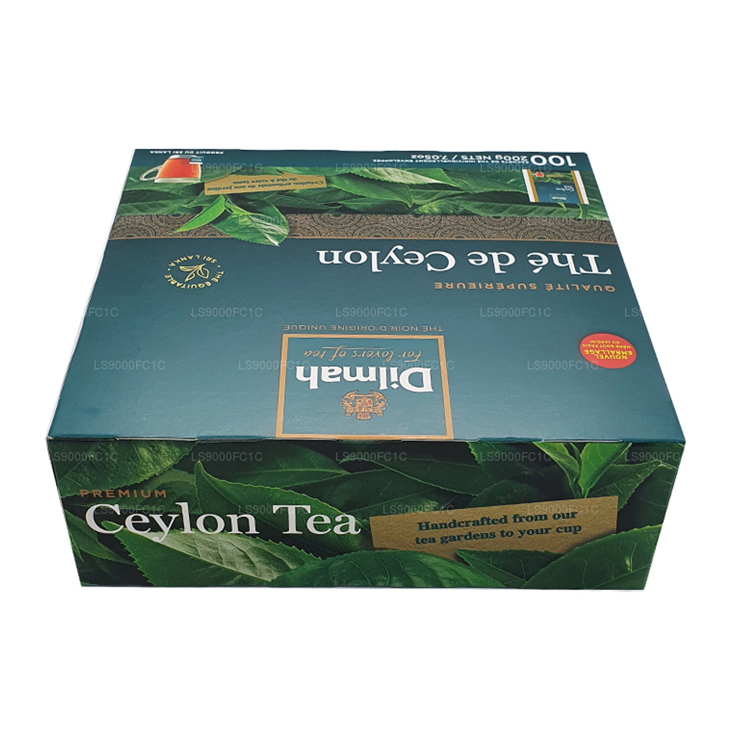 Dilmah Premium Ceylon Tee, einzeln verpackt, 100 Teebeutel (200 g)