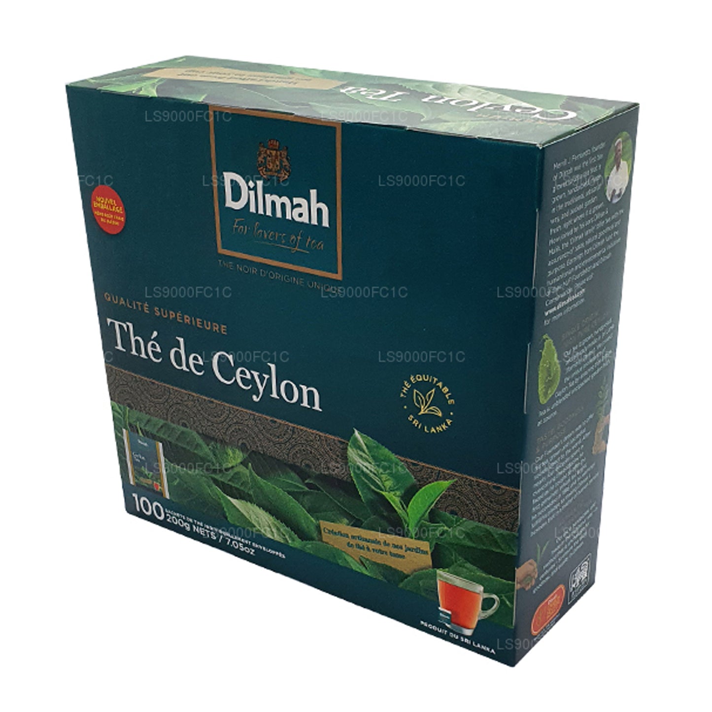 Dilmah Premium Ceylon Tee, einzeln verpackt, 100 Teebeutel (200 g)