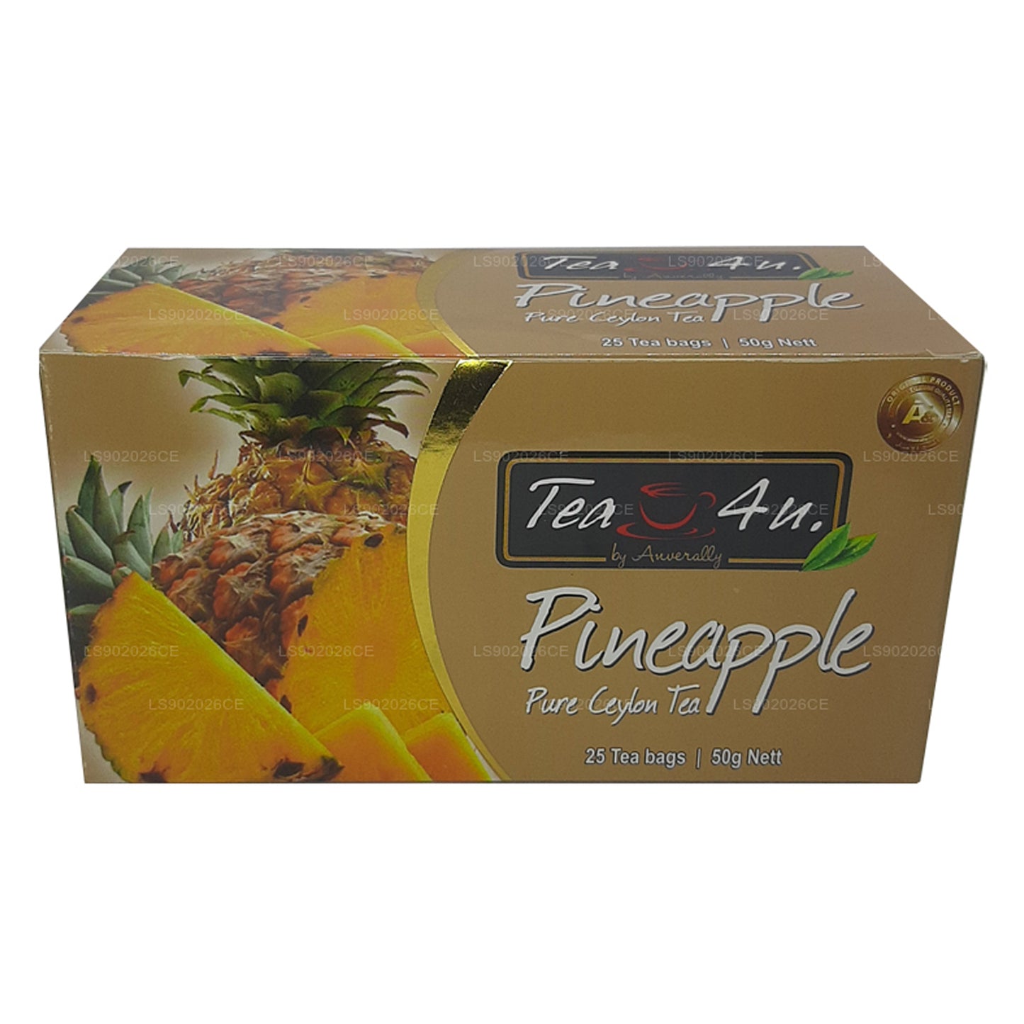 Tea4U Ananas reiner Ceylon-Tee (50 g), 25 Teebeutel