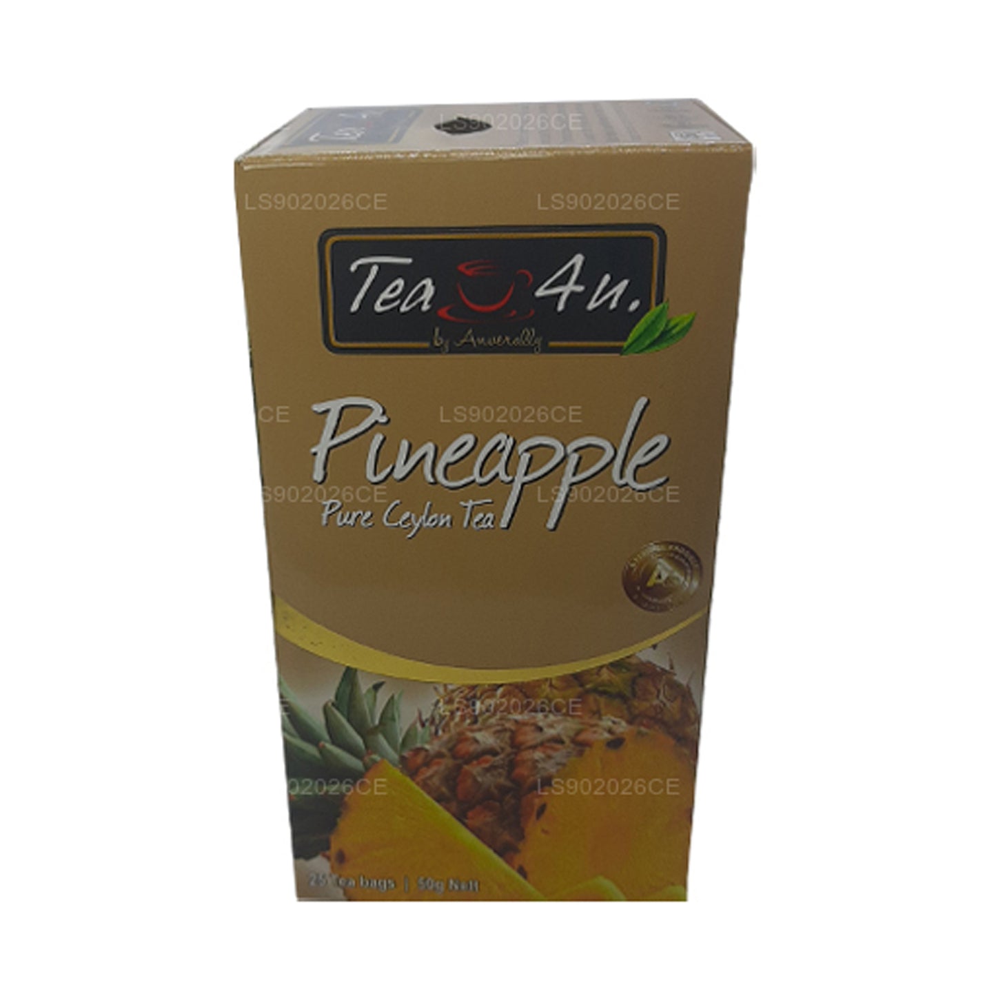 Tea4U Ananas reiner Ceylon-Tee (50 g), 25 Teebeutel