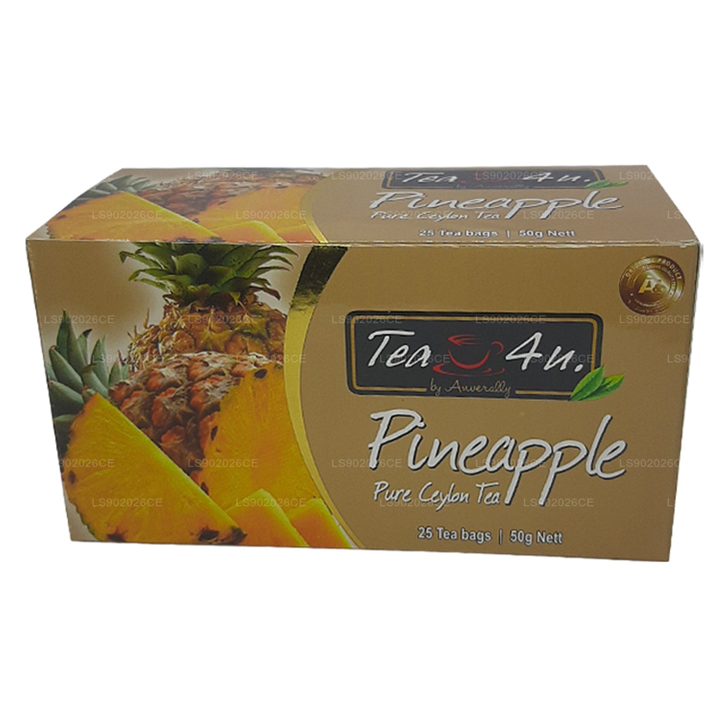 Tea4U Ananas reiner Ceylon-Tee (50 g), 25 Teebeutel