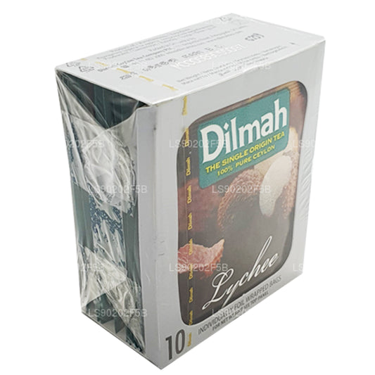 Dilmah Ceylon-Schwarztee mit Lychee-Geschmack (20 g), 10 Teebeutel