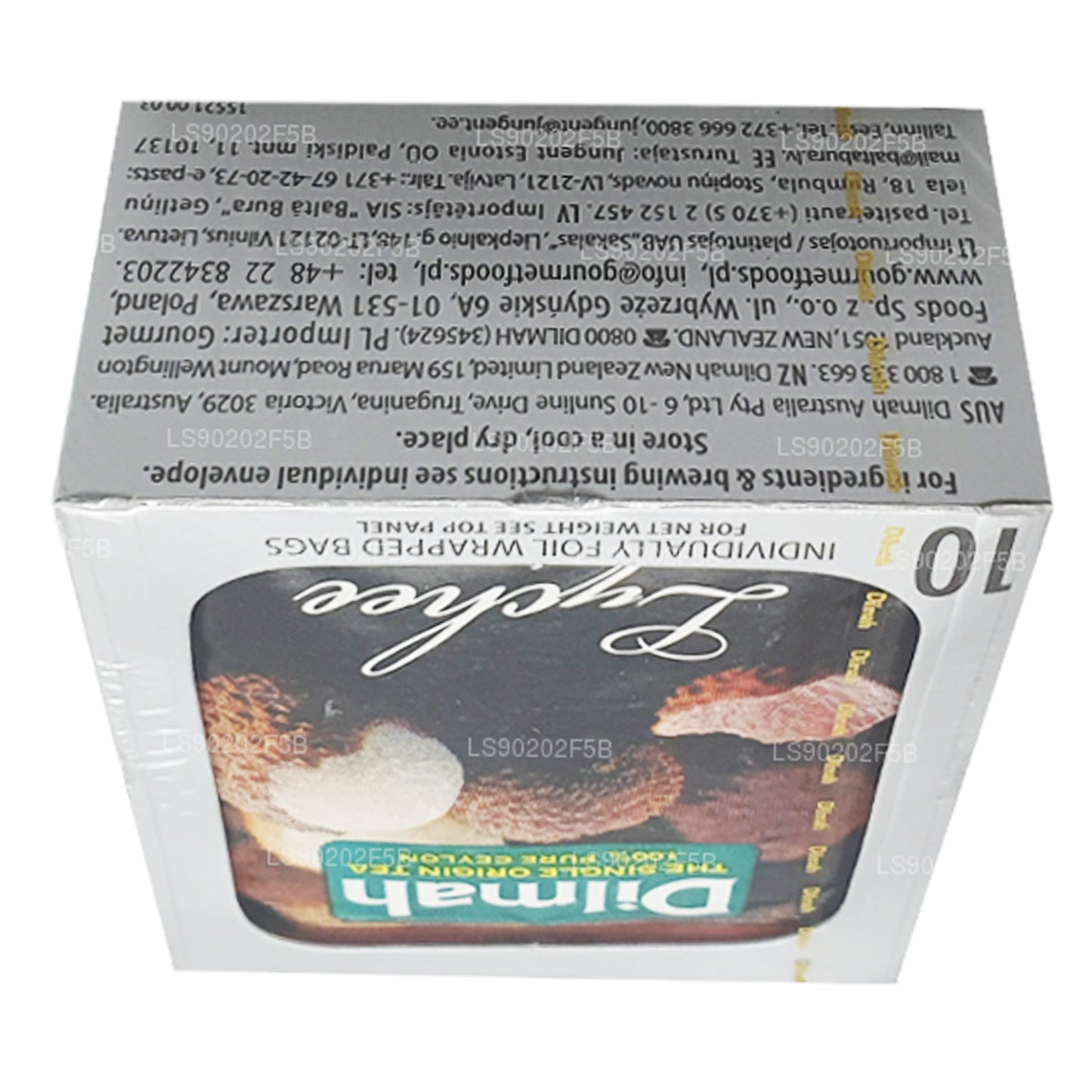 Dilmah Ceylon-Schwarztee mit Lychee-Geschmack (20 g), 10 Teebeutel