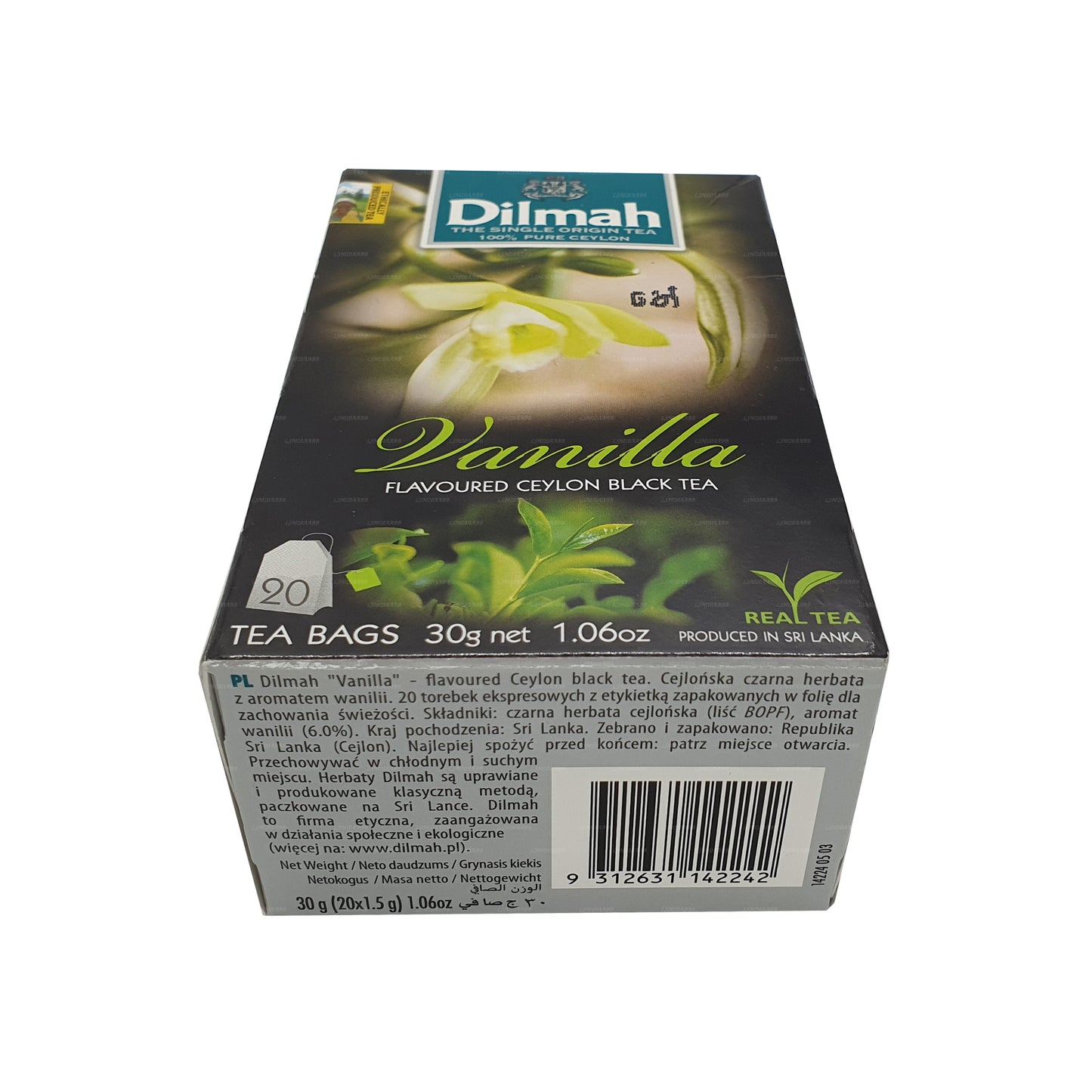 Dilmah Tee mit Vanillegeschmack (40 g) 20 Teebeutel