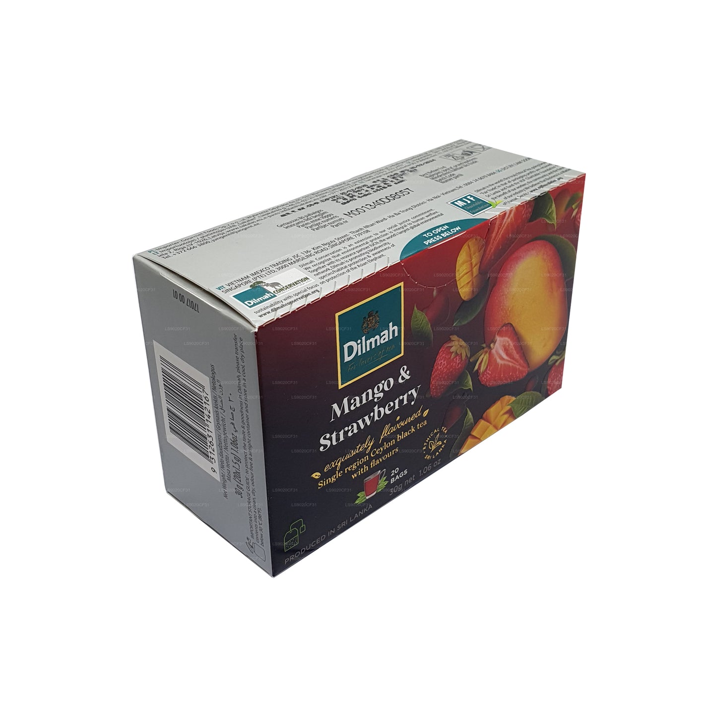 Dilmah Tee mit Mango- und Erdbeergeschmack (30 g) 20 Teebeutel