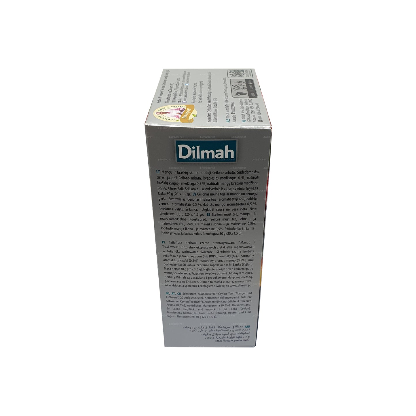 Dilmah Tee mit Mango- und Erdbeergeschmack (30 g) 20 Teebeutel