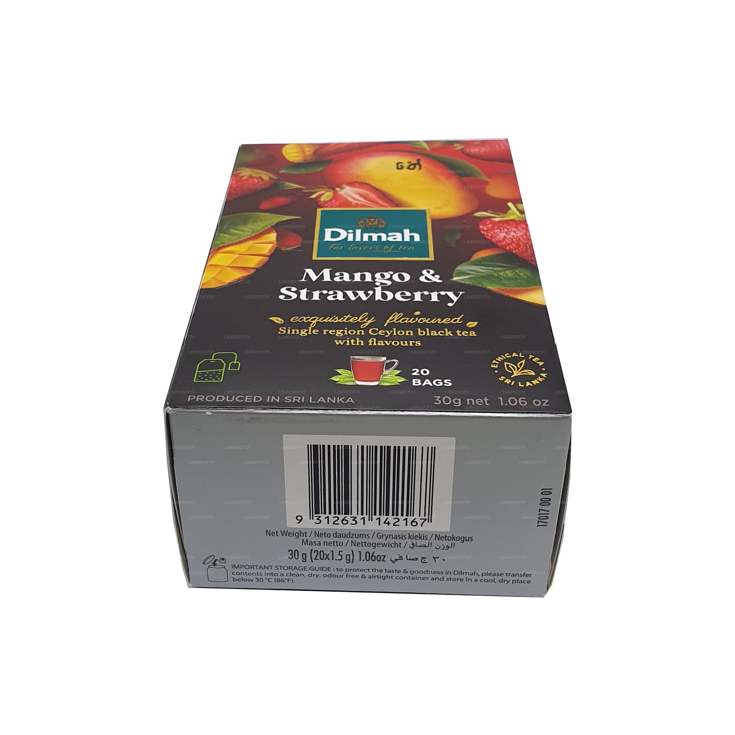 Dilmah Tee mit Mango- und Erdbeergeschmack (30 g) 20 Teebeutel