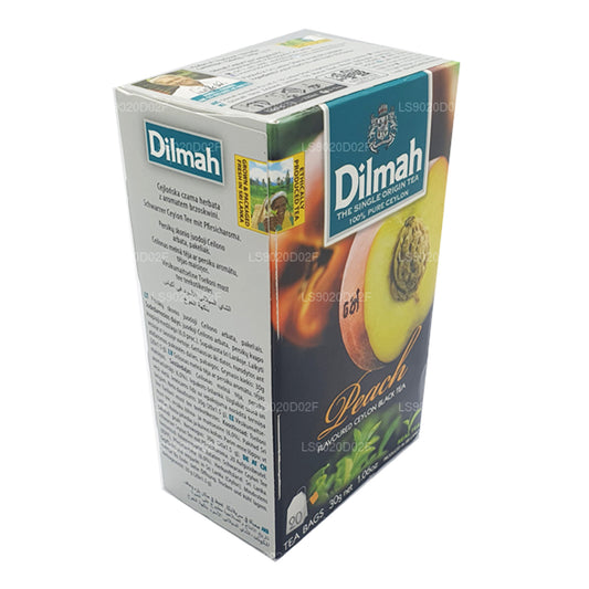 Dilmah Ceylon-Schwarztee mit Pfirsichgeschmack (30 g) 20 Teebeutel