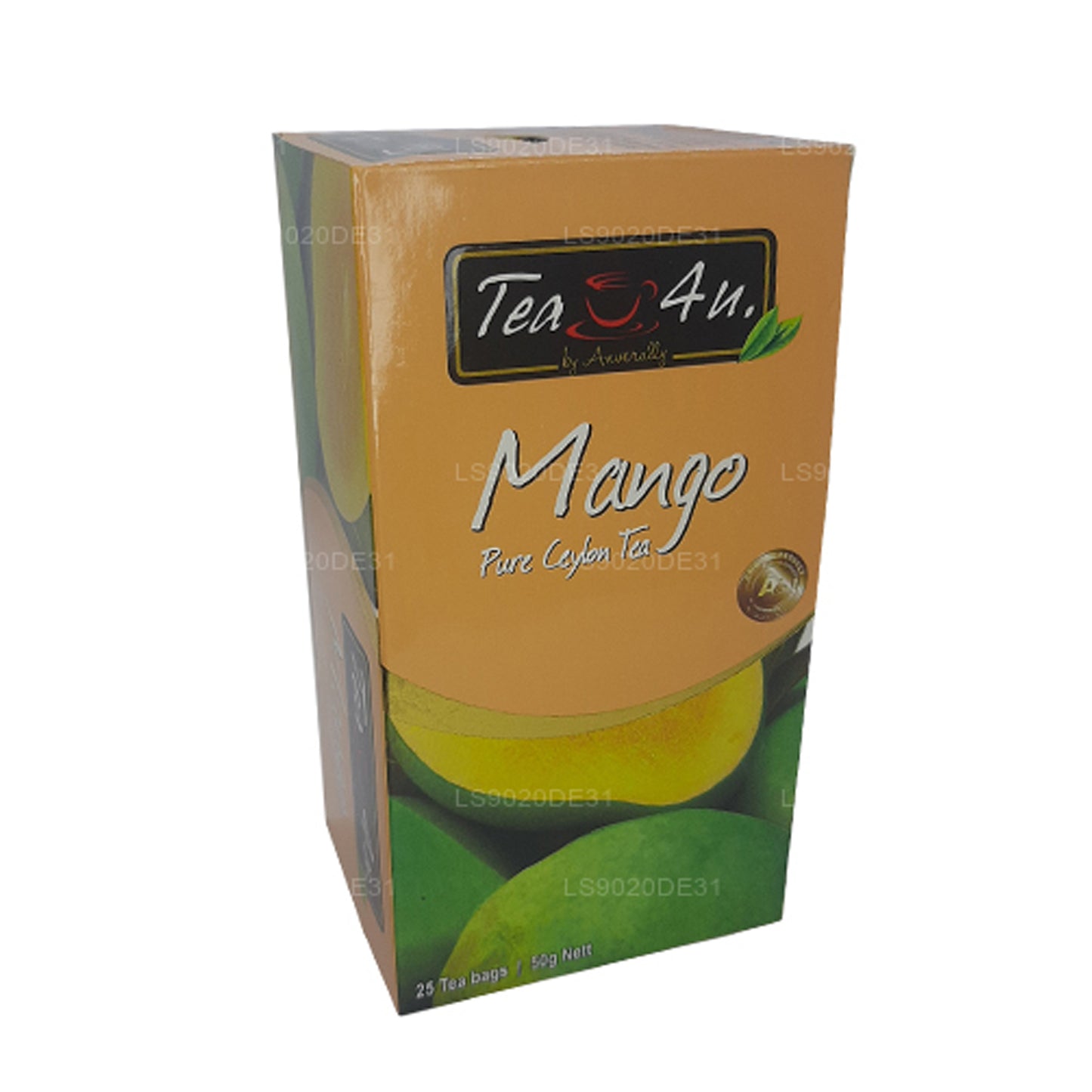 Tea4U Mango reiner Ceylon-Tee (50 g), 25 Teebeutel