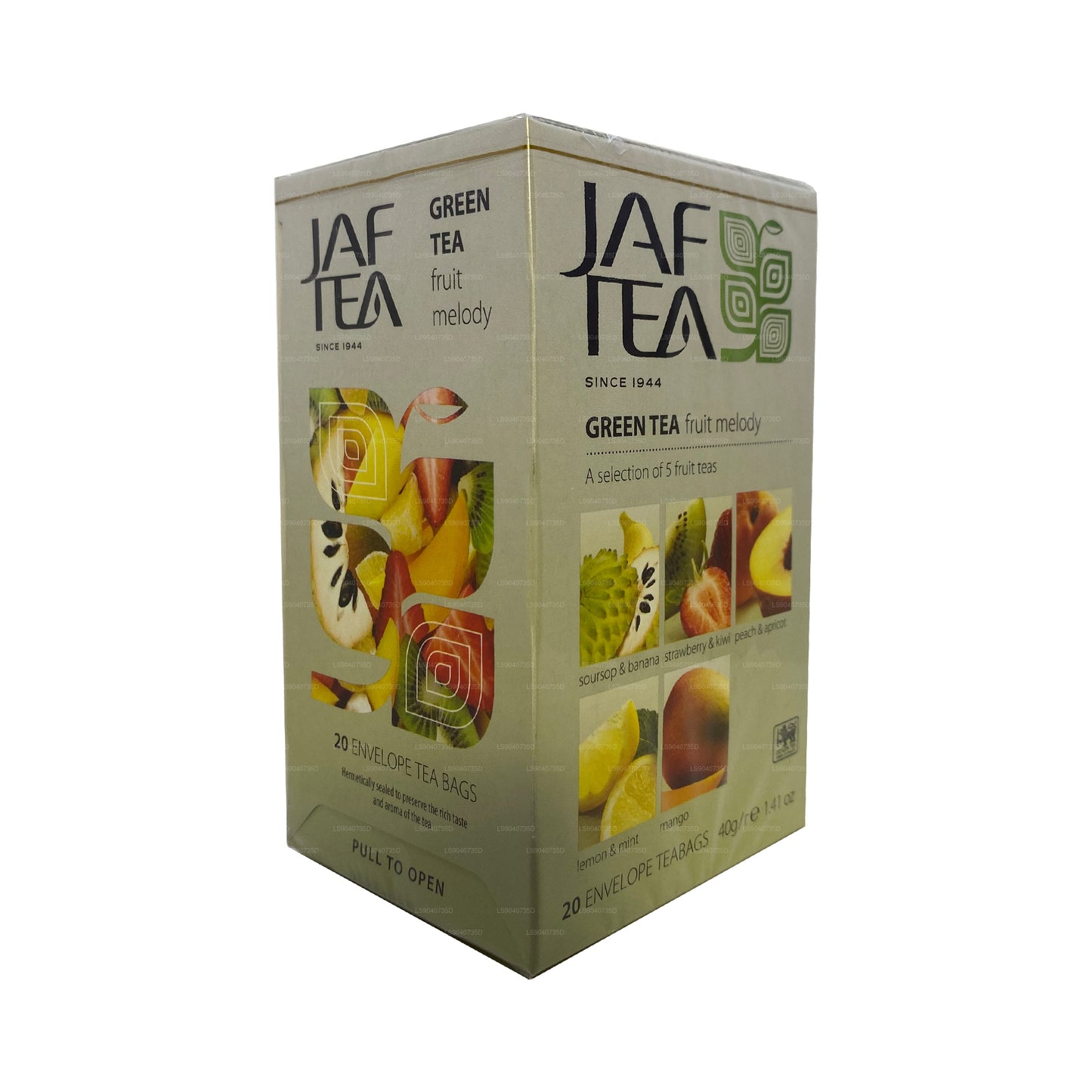 Jaf Tea Pure Green Collection Grüntee Fruit Melody (40 g) 20 Teebeutel