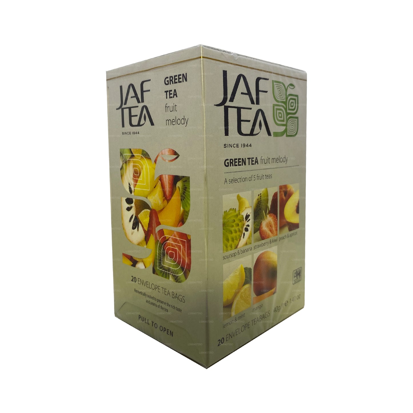 Jaf Tea Pure Green Collection Grüntee Fruit Melody (40 g) 20 Teebeutel