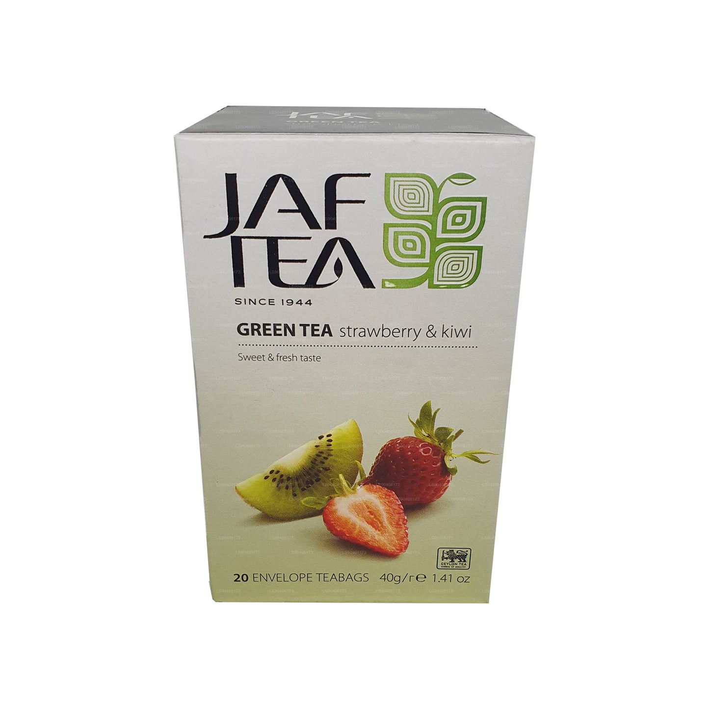 Jaf Tea Pure Green Collection Grüntee Erdbeere und Kiwi (40 g) 20 Teebeutel