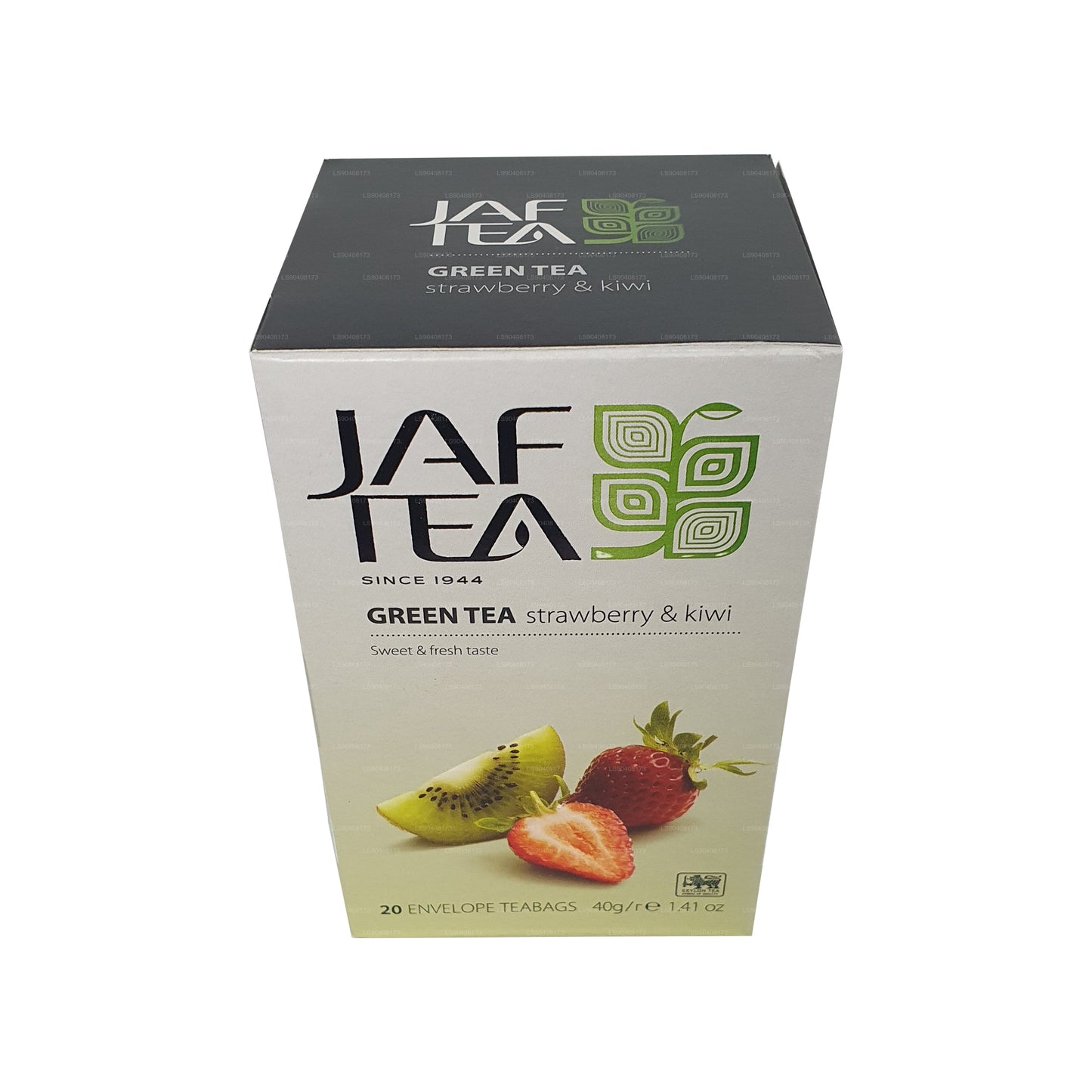 Jaf Tea Pure Green Collection Grüntee Erdbeere und Kiwi (40 g) 20 Teebeutel