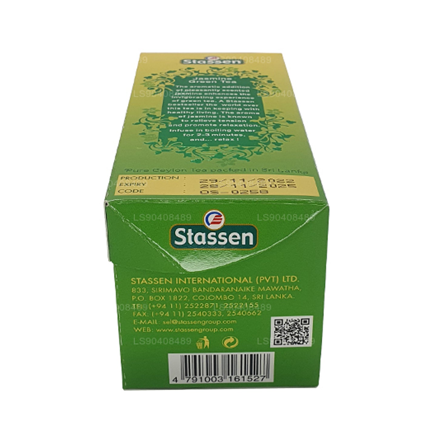 Stassen Jasmine Grüntee (37,5 g) 25 Teebeutel