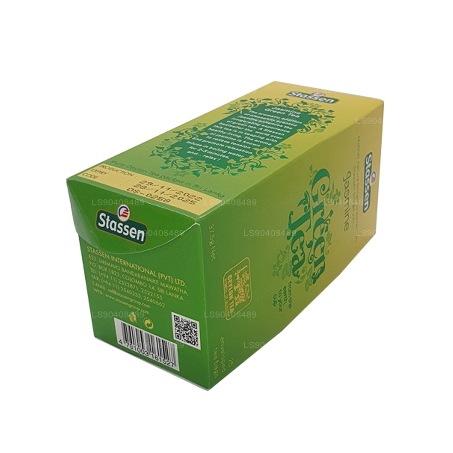 Stassen Jasmine Grüntee (37,5 g) 25 Teebeutel