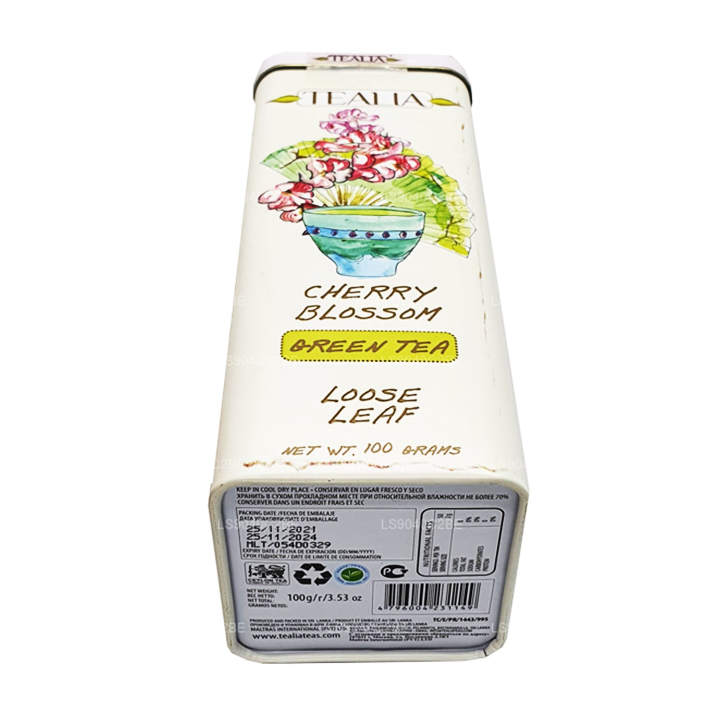 Tealia Cherry Blossom Grüntee Lose Leaf (100 g)