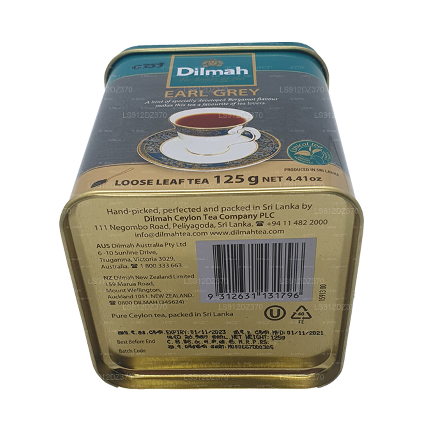 Dilmah Earl Grey Loseblatt-Tee (125 g)