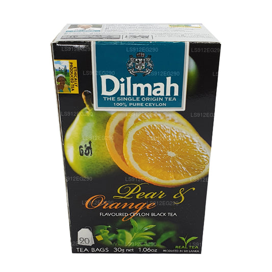 Dilmah Ceylon-Schwarztee mit Birnen- und Orangengeschmack (30 g) 20 Teebeutel