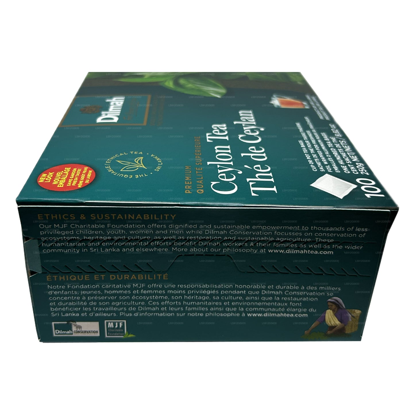 Dilmah Premium Ceylon Tee (250 g) 100 Teebeutel ohne Etikett