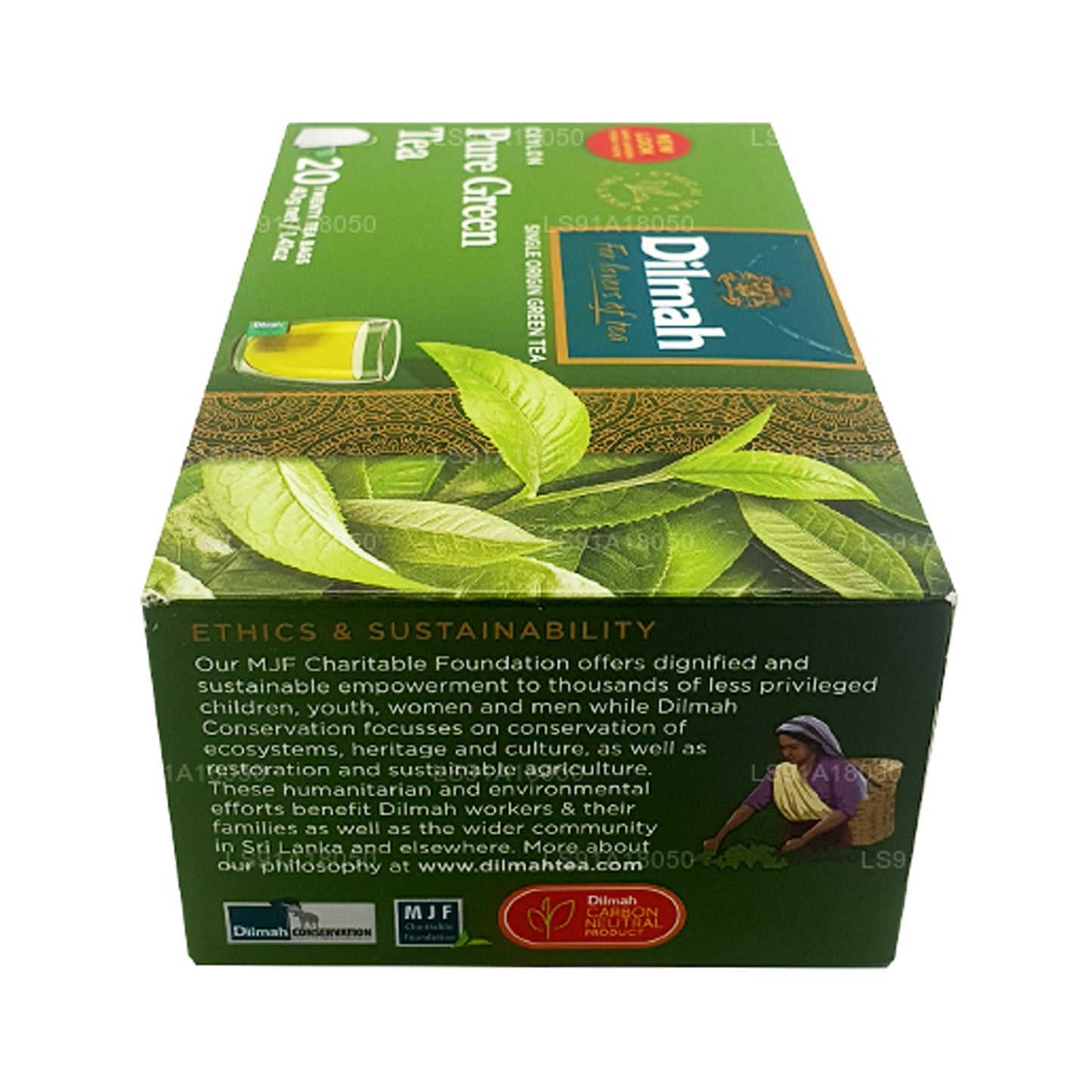 Dilmah Pure Ceylon Grüntee (40 g) 20 Teebeutel