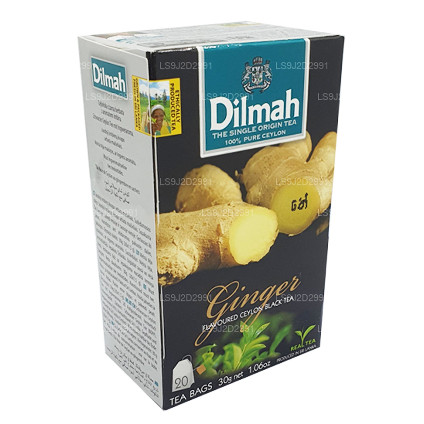 Dilmah Schwarzer Tee mit Ingwergeschmack (30 g) 20 Teebeutel