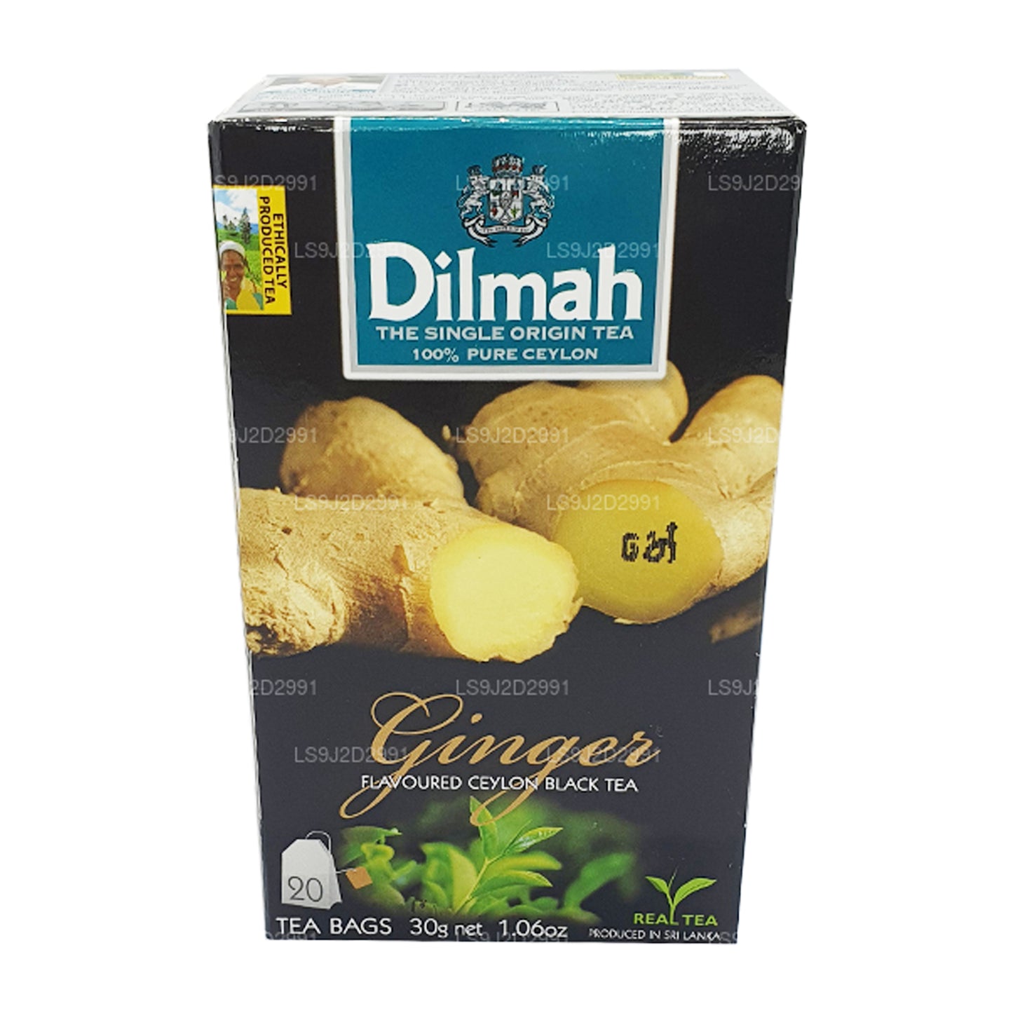 Dilmah Schwarzer Tee mit Ingwergeschmack (30 g) 20 Teebeutel