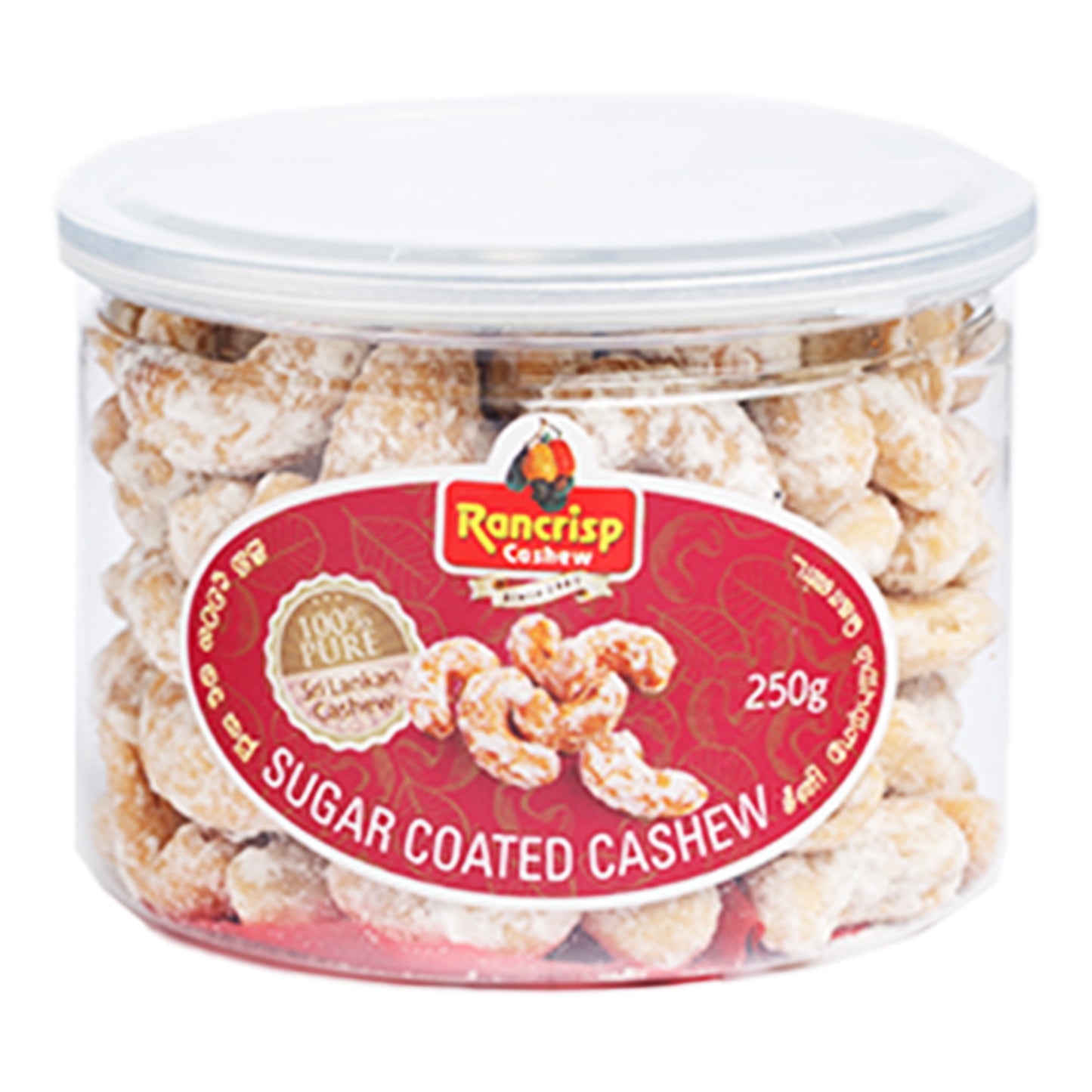 Rancrisp mit Zucker überzogene Cashewnüsse (250 g)