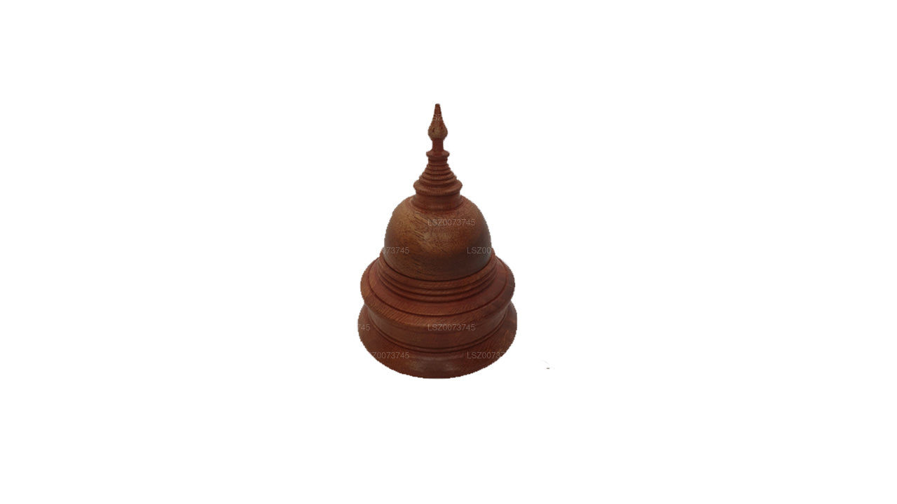 Buddha Stupas Holzfarbe (H-4 Zoll W-3 Zoll)