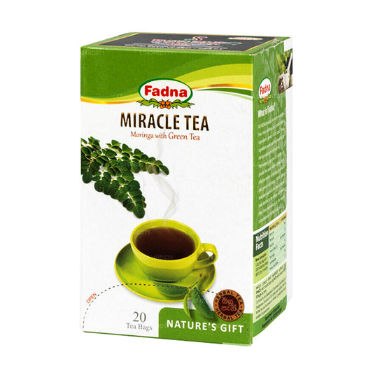 Fadna Miracle Tea Moringa mit grünem Tee (40 g) 20 Teebeutel