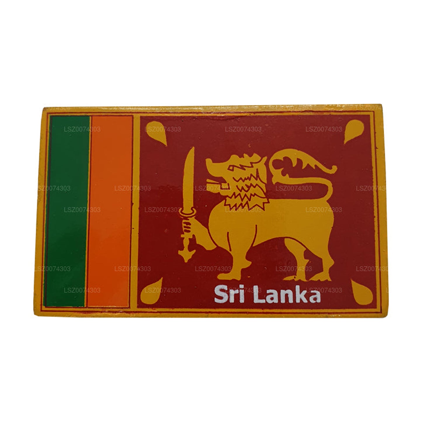 Kühlschrankmagnet mit srilankischer Nationalflagge