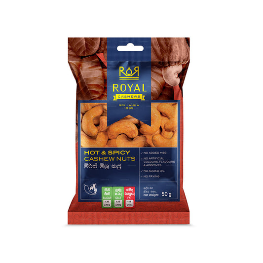 Royal Cashew Scharfe und würzige Cashewnüsse (50 g)