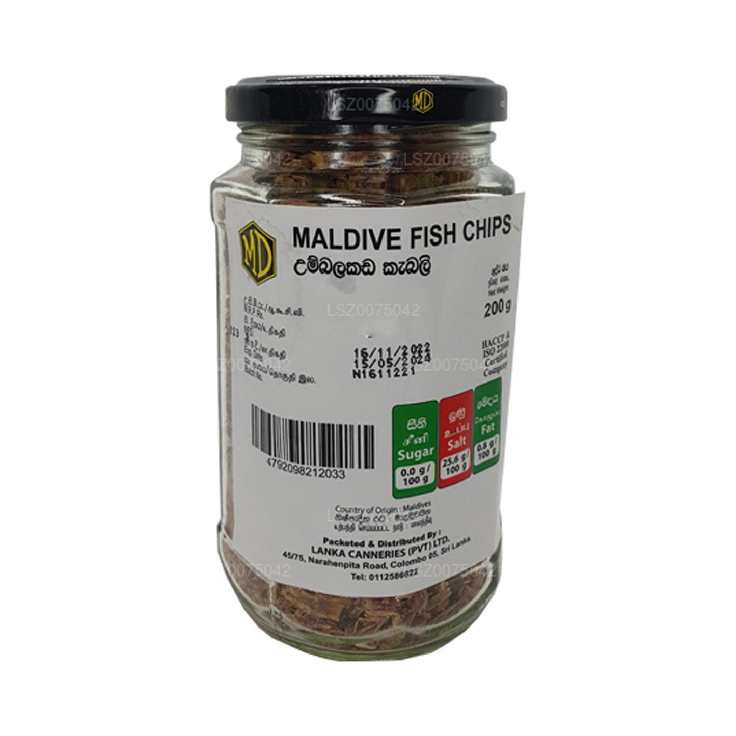 MD Maldive Fish Chips Flasche (200 g)