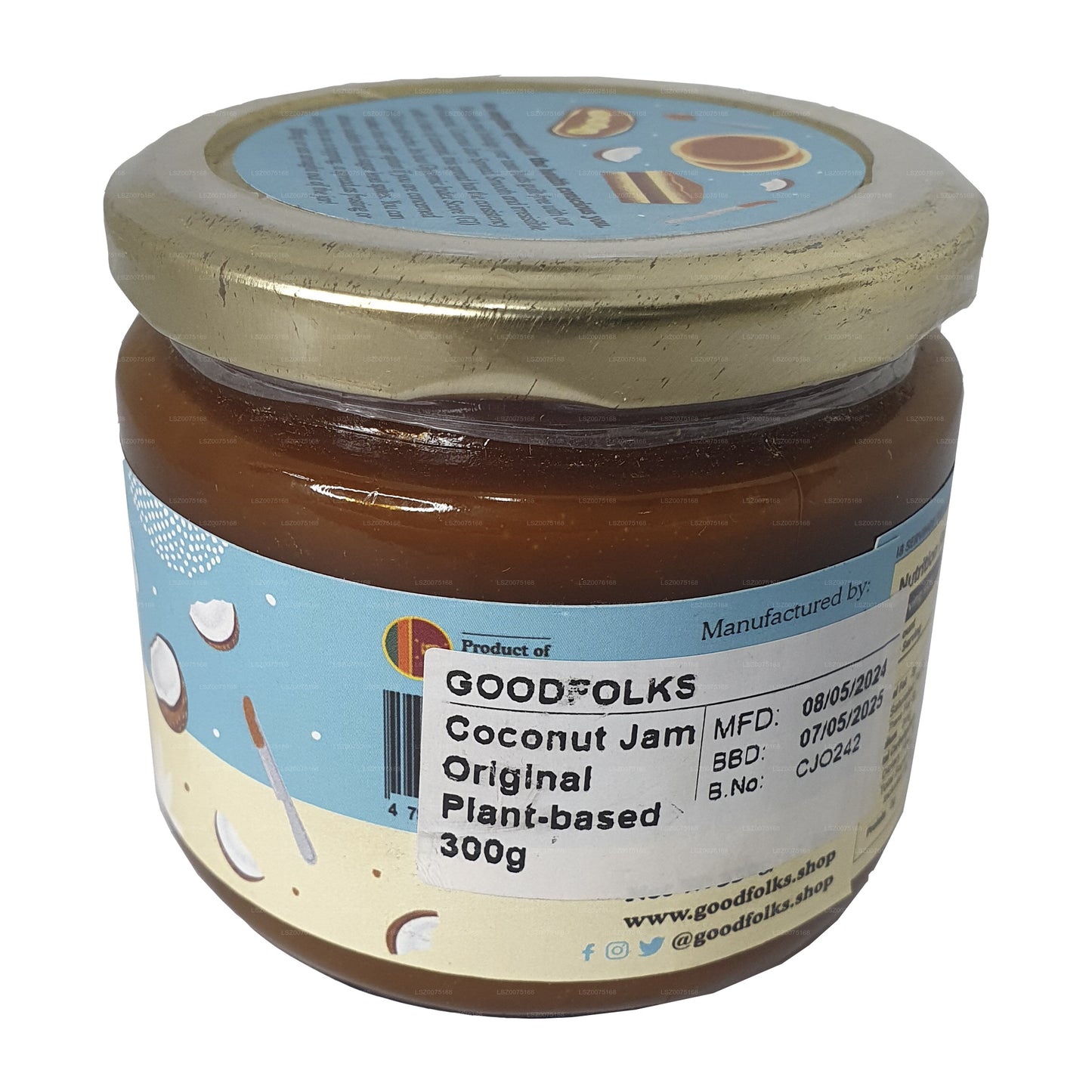 Goodfolks Natürliche Kokosnussmarmelade (330 g)