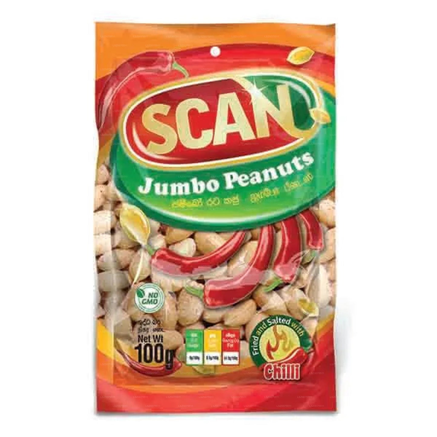 Scan Chilli Jumbo Erdnüsse (100 g)