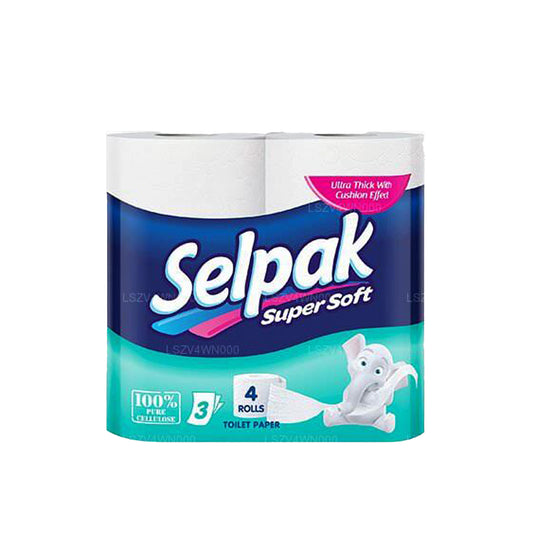 Selpak Toilettenpapier, superweich, Rolle, 4 Stück