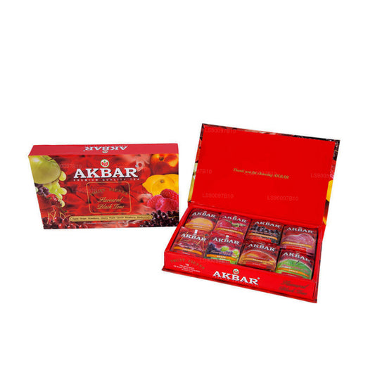 Akbar Fruit Fiesta Aromatisierter Schwarztee, Geschenkbox, 80 Teebeutel (160 g)