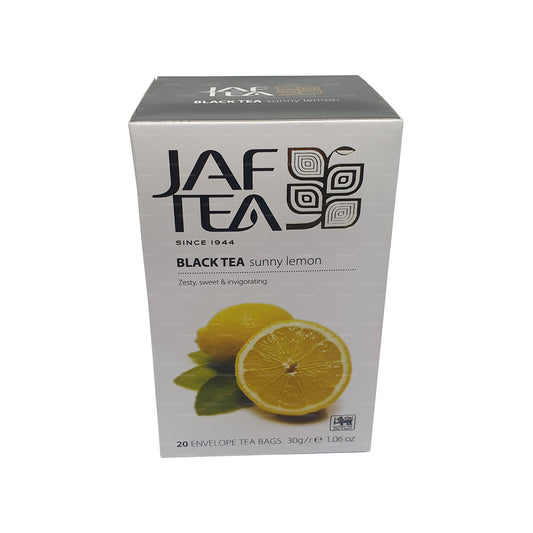 Jaf Tea Pure Fruits Collection Schwarzer Tee Sunny Lemon Folienumschlag-Teebeutel (30 g)