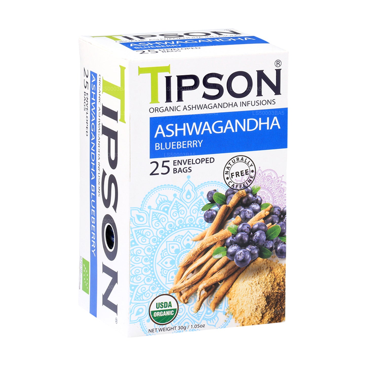 Tipson Tee Bio Ashwagandha mit Blaubeere (30g)