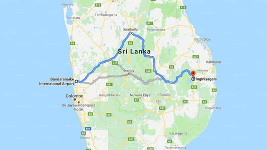 Privater Transfer vom Flughafen Colombo (CMB) nach Inginiyagala City