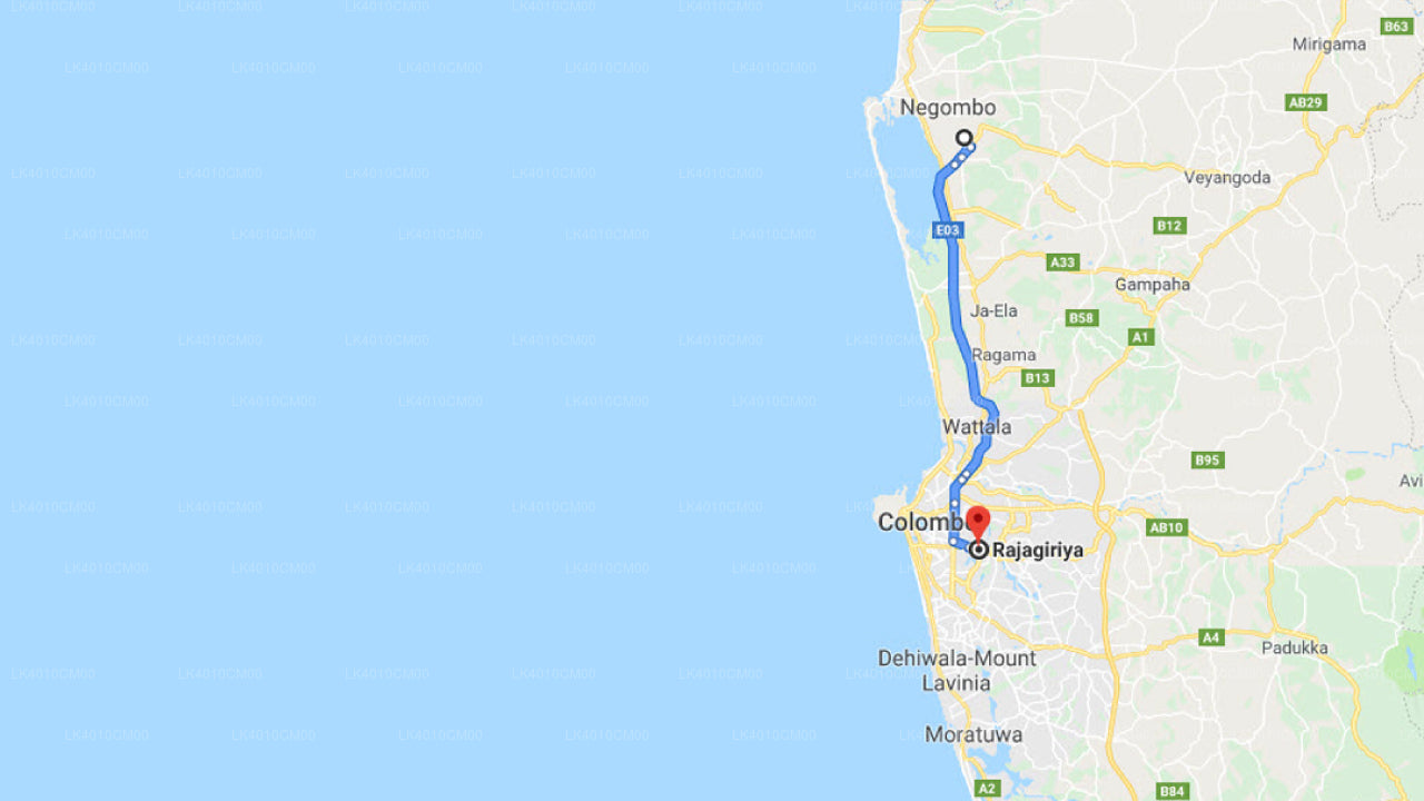Privater Transfer vom Flughafen Colombo (CMB) nach Rajagiriya City