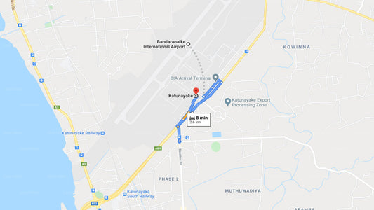 Privater Transfer vom Flughafen Colombo (CMB) nach Katiyala City