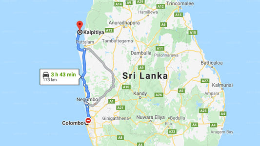 Privater Transfer von Colombo City nach Kalpitiya City