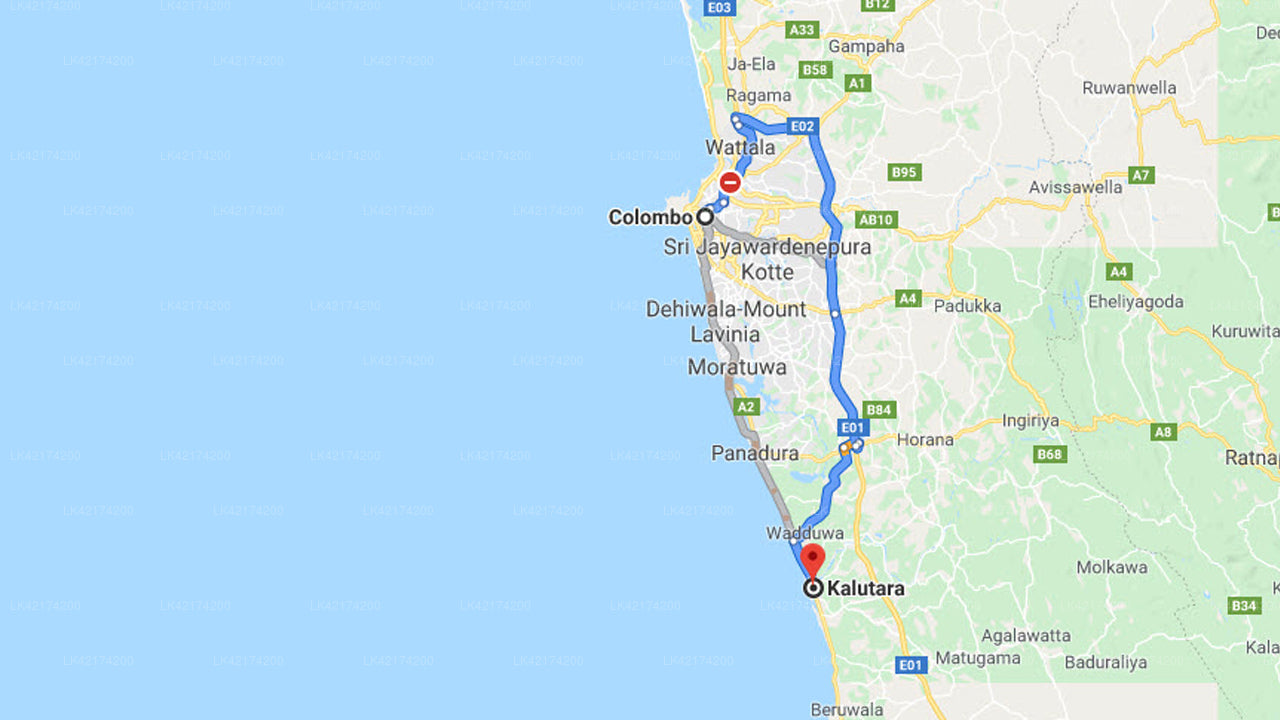 Privater Transfer von Colombo City nach Kalutara City
